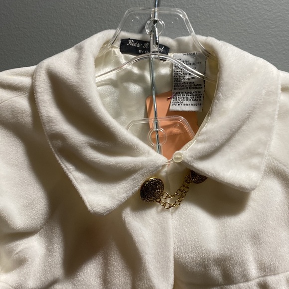 BRAND NEW GIRLS DRESS SIZE 7/8! COLOR IS IVORY. STUNNING IN PERSON. NWT. - Picture 4 of 13